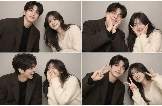 네 컷으로 이야기를 구성한 사진 참고 이미지
